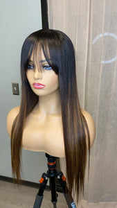 Ready Made - 5 X 5 Lace Closure Wig with Bangs