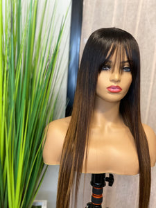 Ready Made - 5 X 5 Lace Closure Wig with Bangs